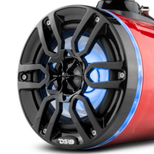 NXL 6.5" Marine and Powersports Towers LED RGB Lights 100 Watts Rms - Red - Skoutley Outdoors LLC