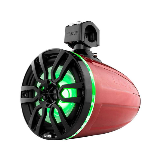 NXL 8" Marine and Powersports Towers LED RGB Lights 125 Watts Rms - Red - Skoutley Outdoors LLC