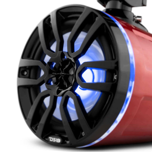 NXL 8" Marine and Powersports Towers LED RGB Lights 125 Watts Rms - Red - Skoutley Outdoors LLC