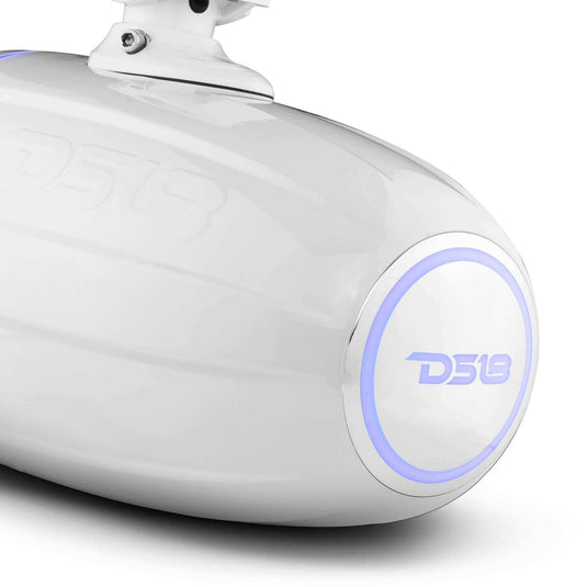 NXL 8" Marine and Powersports Towers LED RGB Lights 125 Watts Rms - White - Skoutley Outdoors LLC