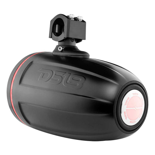 NXL 8" Neodymium Marine and Powersports Towers with Built-in Passive Radiator, 1" Driver and LED RGB Lights 180 Watts Rms -Black - Skoutley Outdoors LLC