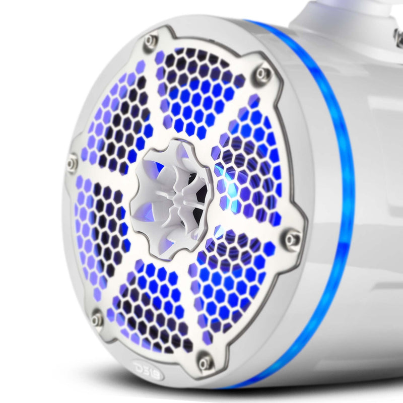 Load image into Gallery viewer, Jeep Gladiator JT Mounting Bar + 4x 8” Marine Tower Speakers with RGB LED Lights

