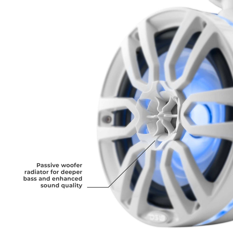 Load image into Gallery viewer, NXL 6.5&quot; Marine and Powersports Towers LED RGB Lights 100 Watts Rms - White - Skoutley Outdoors LLC

