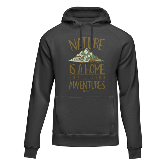 Nature Is A Home Adult Fleece Hooded Sweatshirt