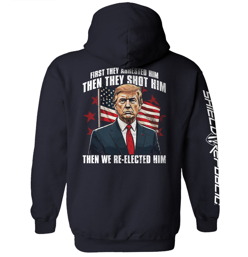 Load image into Gallery viewer, Arrested Shot Re-Elected
