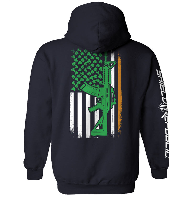 Load image into Gallery viewer, AR15 Irish American Flag (Back Print)
