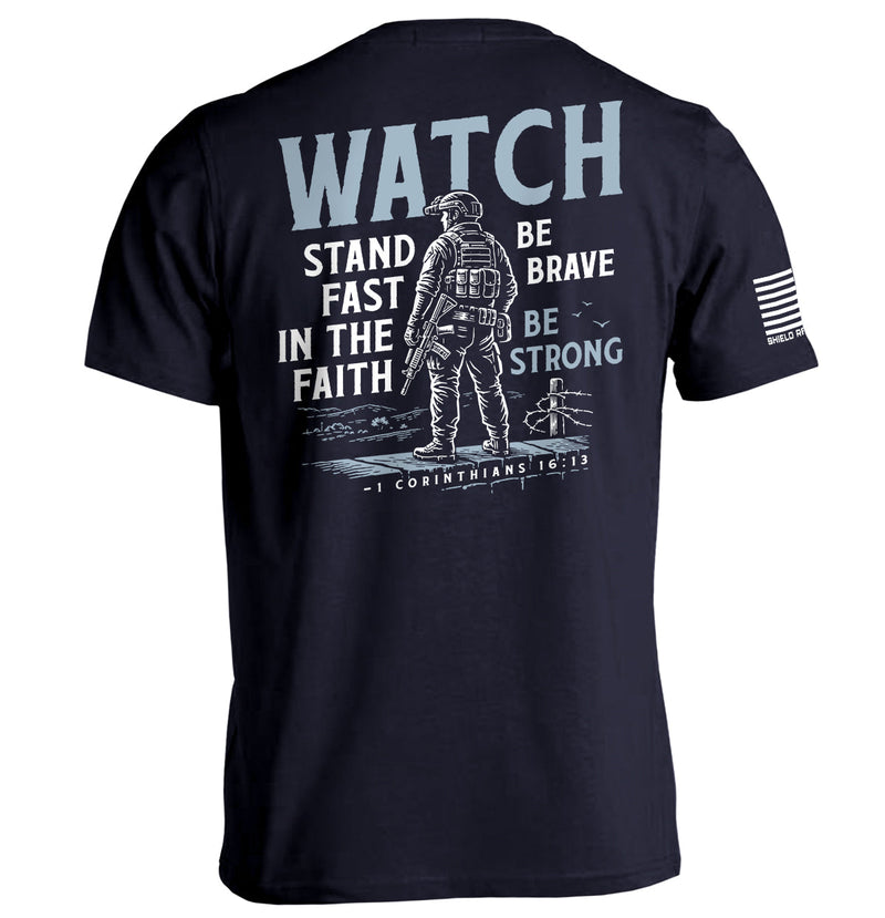 Load image into Gallery viewer, Watch Stand Fast in the Faith (Back Print)
