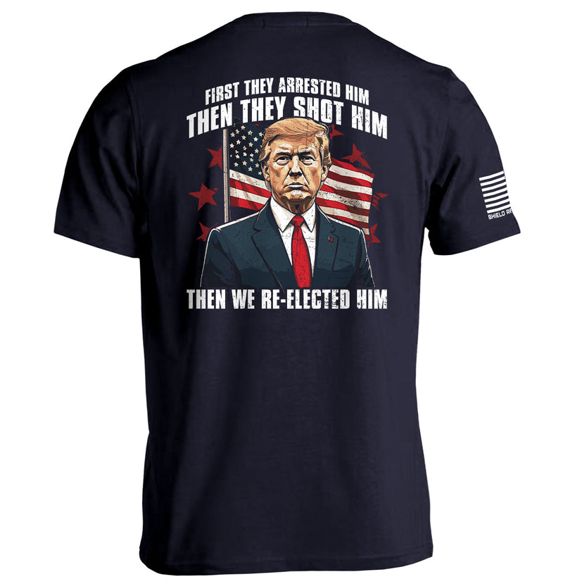 Load image into Gallery viewer, Arrested Shot Re-Elected
