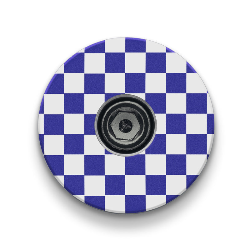 Load image into Gallery viewer, Checkerboard Pattern Custom Bicycle Headset Cap
