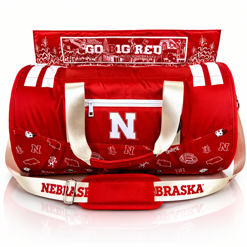 Load image into Gallery viewer, University of Nebraska Duffel Cooler
