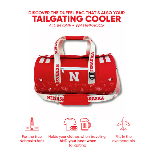University of Nebraska Duffel Cooler