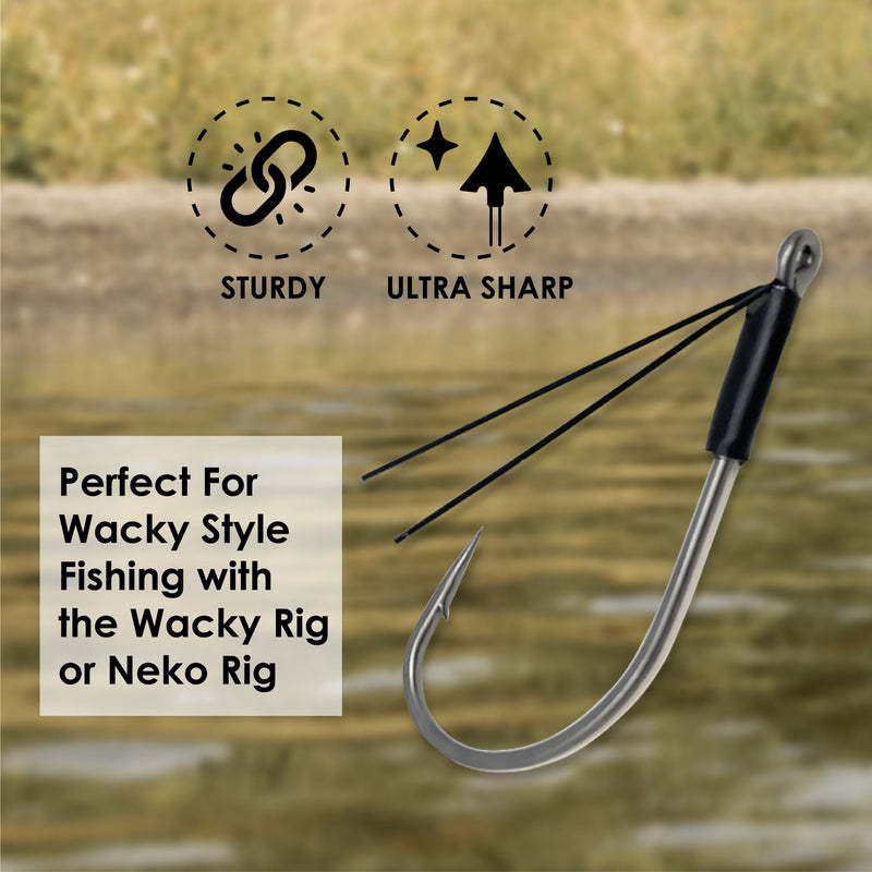 Load image into Gallery viewer, Reaction Tackle Wacky Neko Hooks- 25 Pack

