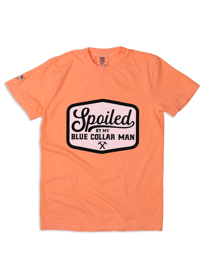 Load image into Gallery viewer, Spoiled By My Blue Collar Man Tee
