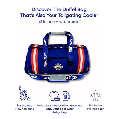 New York Duffel Cooler - Blue