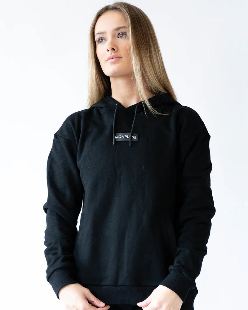 Load image into Gallery viewer, Iron Pulse Black Hoodie *Final Sale*
