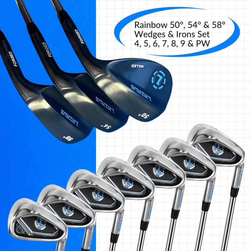 Load image into Gallery viewer, Lazrus Golf Wedges Set or Individual - Forged 50, 54, 58 | Gap, Sand, Lob Wedge (Right Hand)

