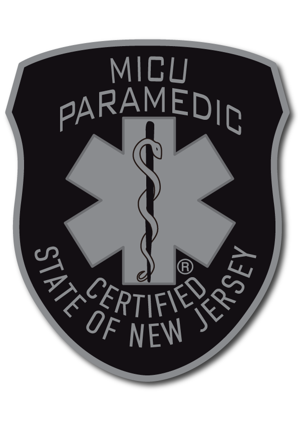 Load image into Gallery viewer, SUBDUED NEW JERSEY (NJ) PARAMEDIC (MEDIC) PATCH WINDOW DECAL
