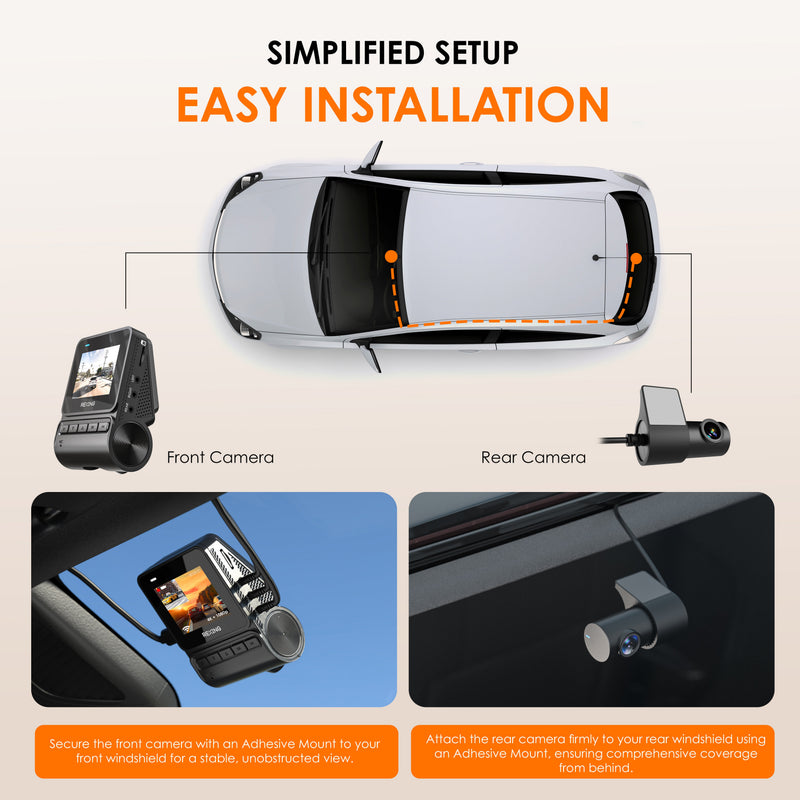 Load image into Gallery viewer, Rexing - V1P Flex X4 4K WiFi Dual Dash Cam - Black

