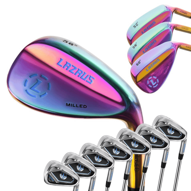 Load image into Gallery viewer, Lazrus Golf Wedges Set or Individual - Forged 50, 54, 58 | Gap, Sand, Lob Wedge (Right Hand)
