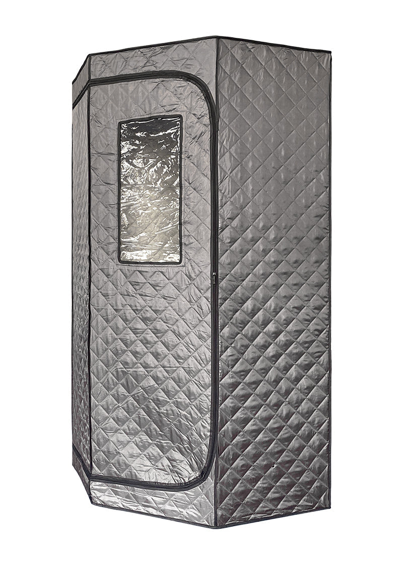 Load image into Gallery viewer, Blisspod Portable Personal Full Body 60 Min Rapid Steam Sauna | Pentagonal | Grey | Powerful 1600 Watts | 3.6L Stronger Steamer | 90X90X190cm
