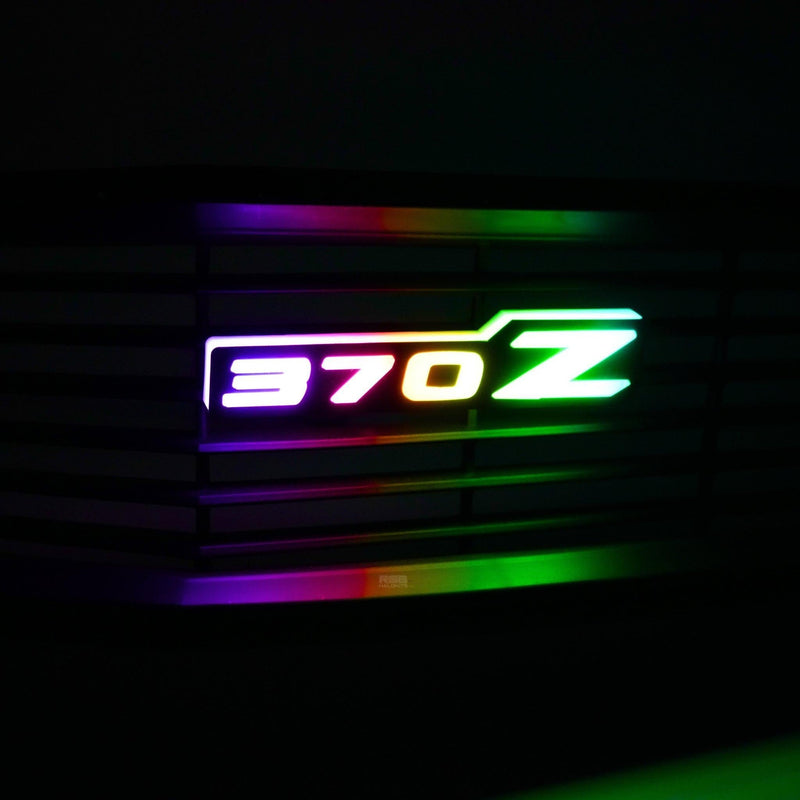 Load image into Gallery viewer, Nissan 370z LED Badge: (Multicolor Flow)
