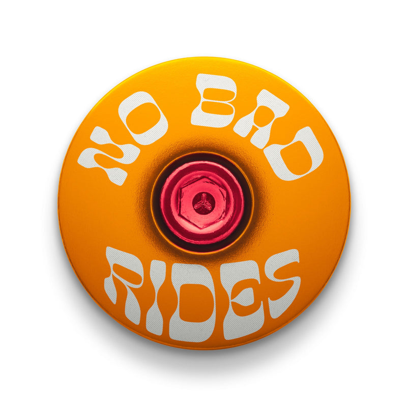 Load image into Gallery viewer, No Bad Rides Custom Bicycle Headset Cap
