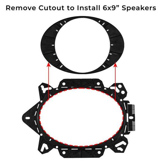 Universal OEM Speaker Adapter for 6x9” or 6.5