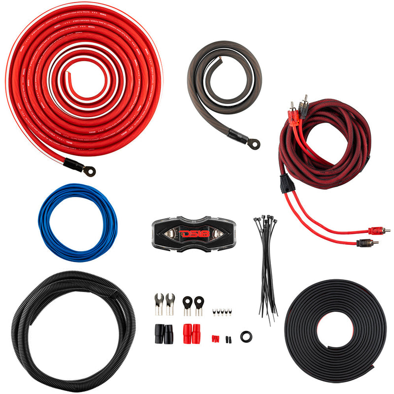 Load image into Gallery viewer, 0-GA OFC 100% Copper Amplifier Installation Kit - RED
