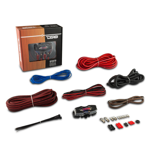 8-GA OFC 100% Copper Amplifier Installation Kit - RED