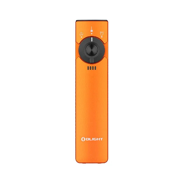 Load image into Gallery viewer, OLIGHT ARKFELDPRO3ROGV3 Arkfeld Pro Flat EDC Flashlight with LED Light UV and Laser - Orange
