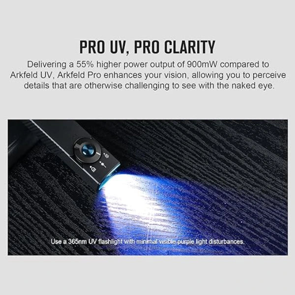 Load image into Gallery viewer, OLIGHT ARKFELDPRO3RBKCWV3 Arkfeld Pro Flat EDC Flashlight with LED Light UV and Laser - Black
