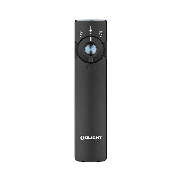 Load image into Gallery viewer, OLIGHT ARKFELDPRO3RBKCWV3 Arkfeld Pro Flat EDC Flashlight with LED Light UV and Laser - Black
