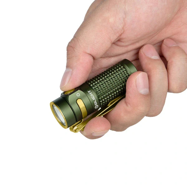 Load image into Gallery viewer, OLIGHT BATON4KITODG Baton 4 Powerful EDC Flashlight 1300 Lumens - OD Green - Premium (With Charging Case)
