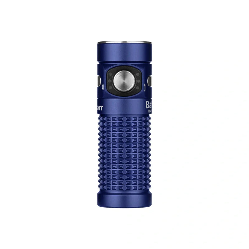 Load image into Gallery viewer, OLIGHT BATON4KITRGBU Baton 4 Powerful EDC Flashlight 1300 Lumens - Regal Blue - Premium (With Charging Case)
