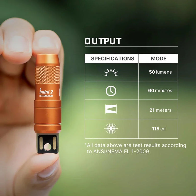 Load image into Gallery viewer, OLIGHT IMINI2OG imini 2 Rechargeable Mini Flashlight - Orange
