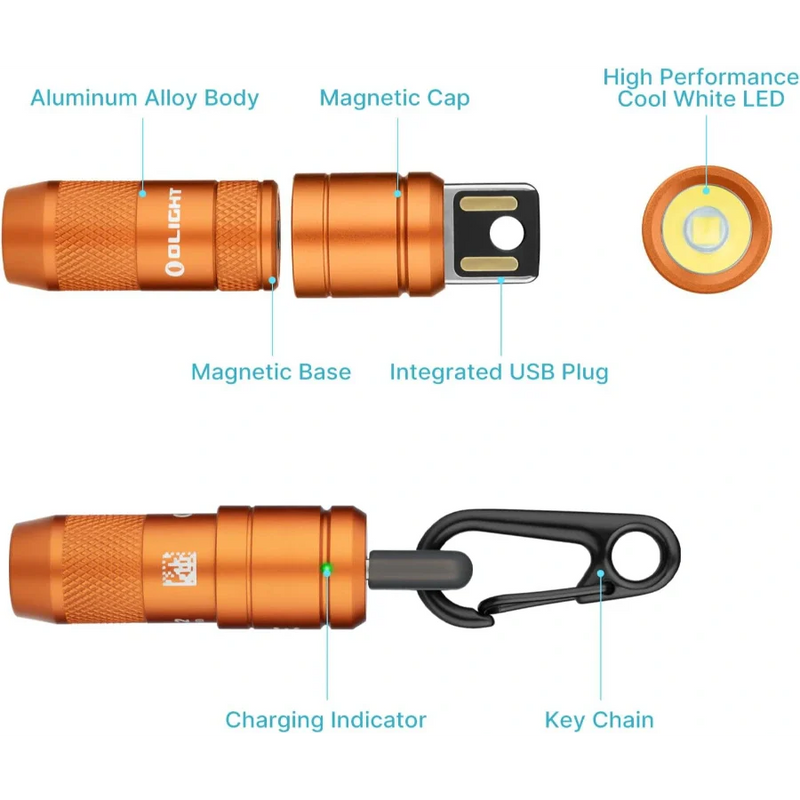Load image into Gallery viewer, OLIGHT IMINI2OG imini 2 Rechargeable Mini Flashlight - Orange
