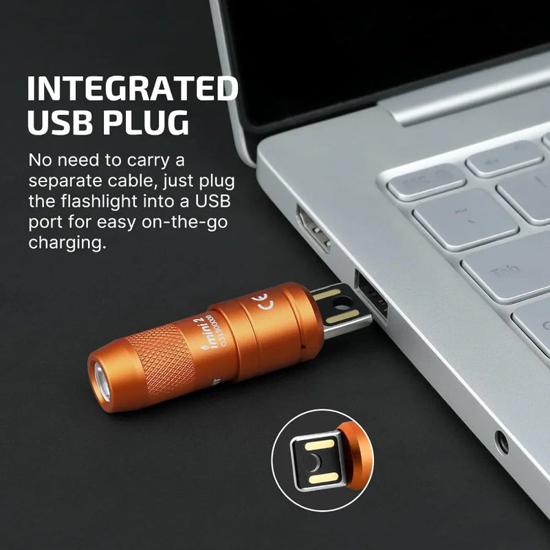 Load image into Gallery viewer, OLIGHT IMINI2OG imini 2 Rechargeable Mini Flashlight - Orange
