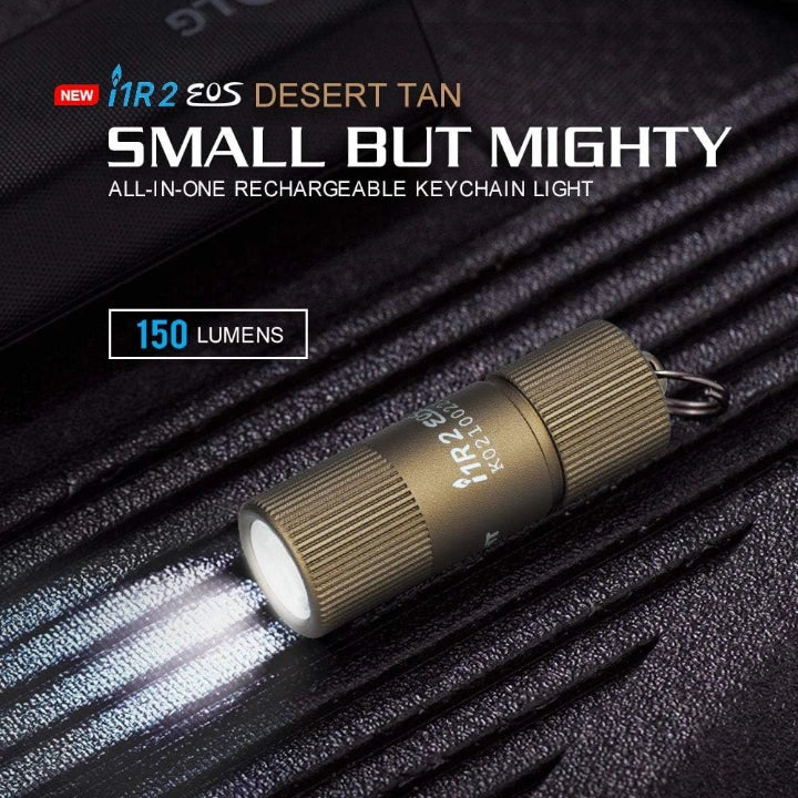 Load image into Gallery viewer, OLIGHT I1R2 EOS Keychain Flashlight Kit - Desert Tan
