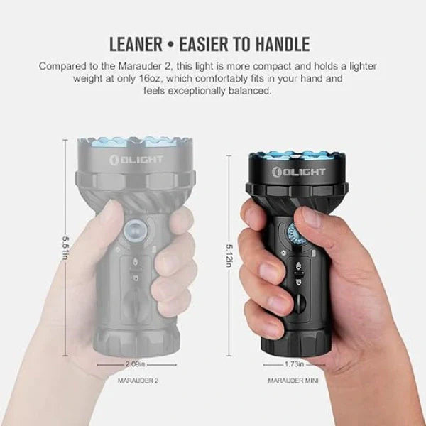 Load image into Gallery viewer, OLIGHT MARAUDERMINIBK Marauder Mini Powerful LED Flashlight With RGB
