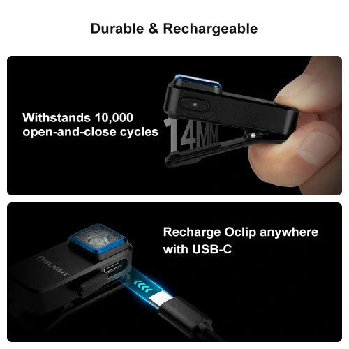 Load image into Gallery viewer, OLIGHT OCLIPODG Oclip Clip Light with White and Red Light - OD Green
