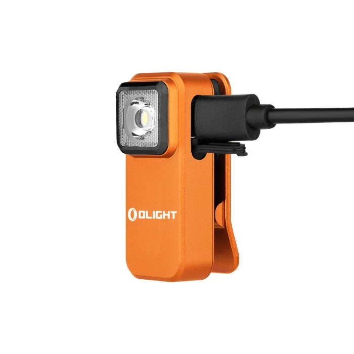Load image into Gallery viewer, OLIGHT OCLIPOG Oclip Clip Light with White and Red Light - Orange
