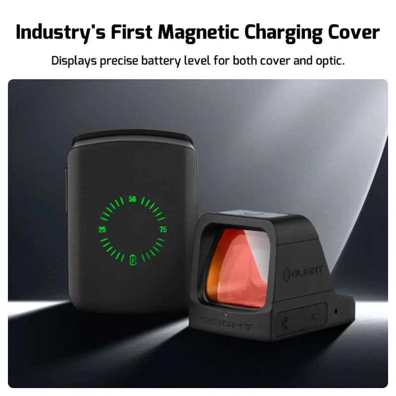 Load image into Gallery viewer, OLIGHT OSIGHTGN Osight 3 MOA with Magnetic Charging Cover - Green 3 MOA Dot - Black
