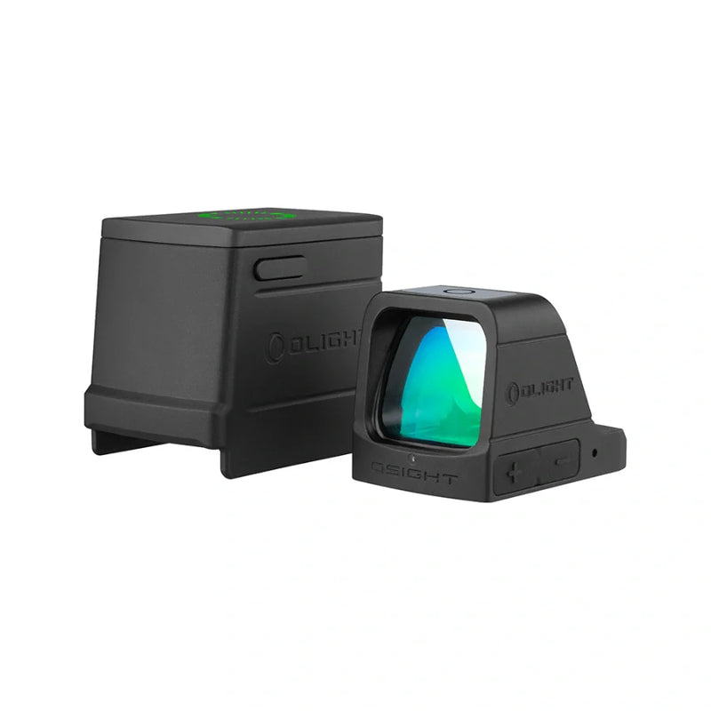 Load image into Gallery viewer, OLIGHT OSIGHTGN Osight 3 MOA with Magnetic Charging Cover - Green 3 MOA Dot - Black
