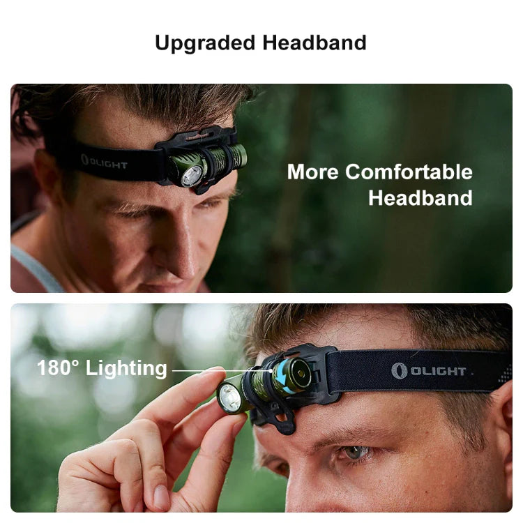 Load image into Gallery viewer, OLIGHT PERUN2MINIODGCW Perun 2 Mini LED Rechargeable Headlamp - OD Green CW(5700K~6700K)

