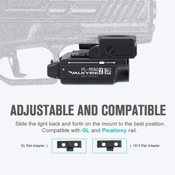 Load image into Gallery viewer, OLIGHT PLMINI2BK PL-MINI 2 Valkyrie Tactical Light - Black
