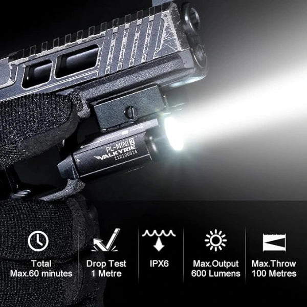 Load image into Gallery viewer, OLIGHT PLMINI2BK PL-MINI 2 Valkyrie Tactical Light - Black
