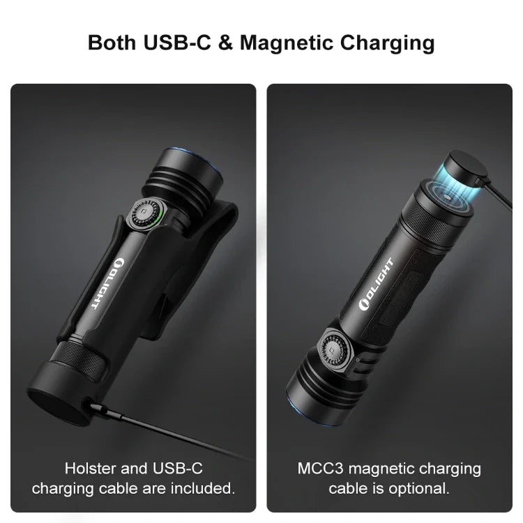 Load image into Gallery viewer, OLIGHT SEEKER4PROMTBKCW Seeker 4 Pro High Power Flashlight -Matte Black CW(5700~7000K)
