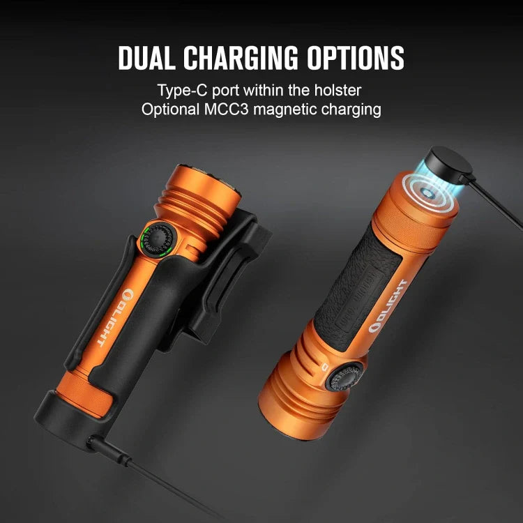 Load image into Gallery viewer, OLIGHT SEEKER4PROOG Seeker 4 Pro High Power Flashlight - Orange CW(5700~7000K)
