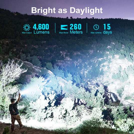 OLIGHT SEEKER4PROODG Seeker 4 Pro High Power Flashlight - OD Green CW(5700~7000K)