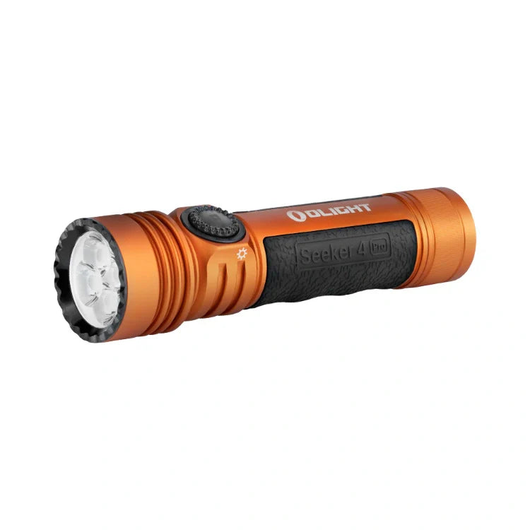 Load image into Gallery viewer, OLIGHT SEEKER4PROOG Seeker 4 Pro High Power Flashlight - Orange CW(5700~7000K)
